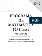 Programa de Matemática 12 Classe