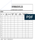 FM-NPD-09 (Customer Enquiry Log Register)