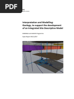 OR11057-Interpretation and Modelling Geology, To Support The Development of An Integrated Site Descriptive Model