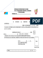 Attestation de Fin de Cycle Maternel