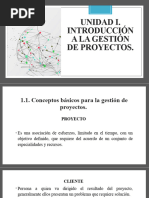 Unidad I. Introducción A La Gestión de Proyectos.