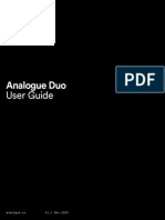 Analogue Duo: User Guide