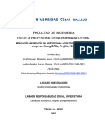 Aplicación de La Teoría de Restricciones para Aumentar La Productividad en La Empresa Chang S.R.L., Trujillo, 2023 - Cambios 23.10