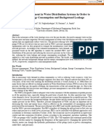 Pressure Management in Water Distribution To Reduce Energy and Background Leakage