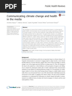 Communicating Climate Change and Health in The Media