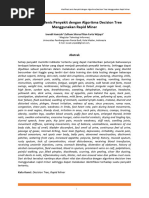 Klasifikasi Jenis Penyakit Dengan Algoritma Decision Tree