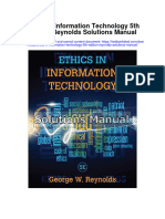 Ethics in Information Technology 5th Edition Reynolds Solutions Manual