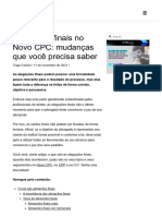 Alegações Finais No Novo CPC - Tudo o Que Você Precisa Saber