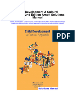 Child Development A Cultural Approach 2nd Edition Arnett Solutions Manual