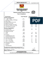 Cement Test Report - Ultratech