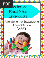 Modelos de Relatórios Individuais Atendimento Educacional Especializado