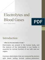 Electrolytes and Blood Gases