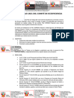 Plan de Trabajo 2021 Del Comité de Ecoeficiencia