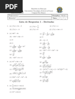 Derivadas 1 Respostas