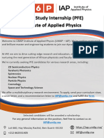 End of Study Internship (PFE) Institute of Applied Physics