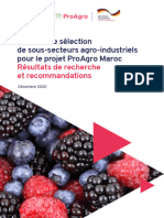 Rapport Des Sous Secteurs Au Maroc (Fruits Rouges, Avocat.... )