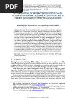 Integration of Lean Construction and Building Information Modeling in A Large Client Organization in Massachusetts