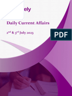 Daily Current Affairs: 2 & 3 July 2023