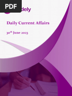 Daily Current Affairs: 30 June 2023