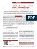 Assessing Perceived Emotional Social Support in Individuals With Schizophrenia or Schizoaffective Disorder: The Multisource Emotional Support Inventory.