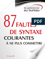 87 Fautes de Syntaxe Courantes A Ne Plus Commettre-Correctoo