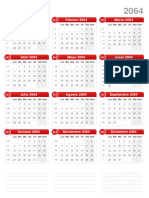 Calendario 2064 Formato Vertical v2.0