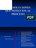 Resoluciones Que Ponen Fin Al Proceso