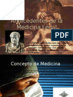 Antecedentes de La Medicina Legal