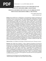 PROPOSTAS DE PRODUÇÃO TEXTUA SOBRE A CRIATIVIDADE Cesar Augusto Gomes Rosa Adna de Almeida