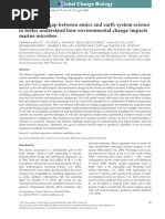 Bridging The Gap Between Omics and Earth System Science To Better Understand How Environmental Change Impacts Marine Microbes