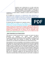 Ensayo Democracia y Libertad Mantienen Una Relacion Solidaria