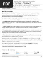 Examen Parcial 1 Unidad 1 Y Unidad 2 INTRODUCCIÓN A LA ECONOMÍA