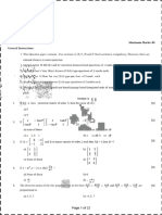 Model Test Paper Maths CBSE Class XII 2023 IV-I