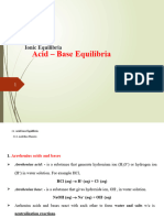 Unit 3 Ionic Equiblirium