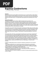 Equinus Contractures