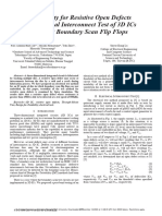 Testability For Resistive Open Defects by Electrical Interconnect Test of 3D ICs Without Boundary Scan Flip Flops