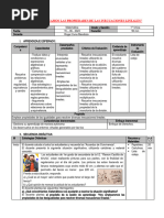 1° Sesion de Aprendizaje Inecuaciones Lineales