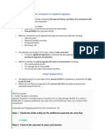 An Introduction To Investment Appraisal: The Initial Outlay For That Investment