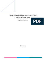 South Koreans Perception of International Marriage