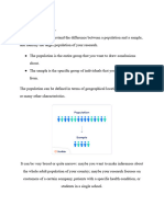 Population vs. Sample