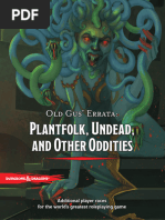 Dd5e Old Gus Plantfolk Undead and Other Oddities v133