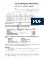 Activity Based Costing Review Questions