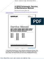 Cat Forklift Dp25 Schematic Service Operation Maintenance Manual