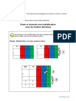 Poser Et Résoudre Une Multiplication Avec Des Nombres Décimaux