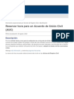 Reservar Hora para Un Acuerdo de Unión Civil (AUC)