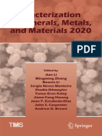 Characterization of Minerals, Metals and Materials