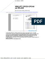 Dalian Forklift CPCD Cpc40 Parts Manual Zhen