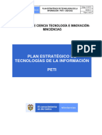 d103dt01 Plan Estrategico Teconologias de La Informacion Peti 2019-2022 V01-Pubgina