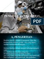 Pengelolaan Kualitas