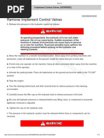 Remove and Assambly Implement Control Valve